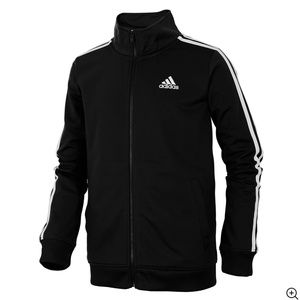 Kids Adidas  Iconic Tricot Collar Zip Jacket - CLASSIC